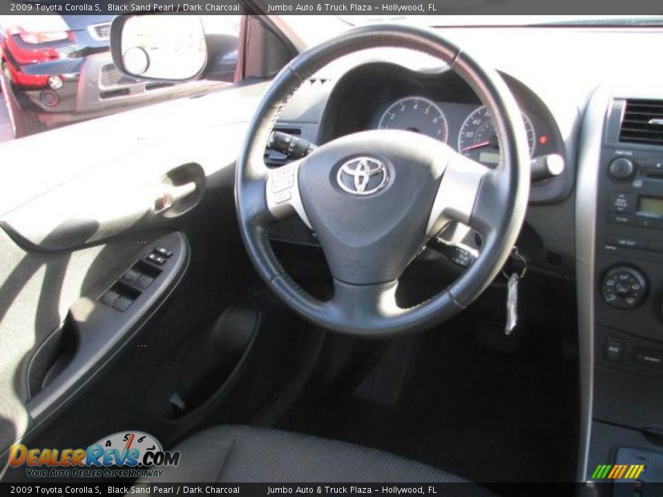 2009 Toyota Corolla S Black Sand Pearl / Dark Charcoal Photo #18