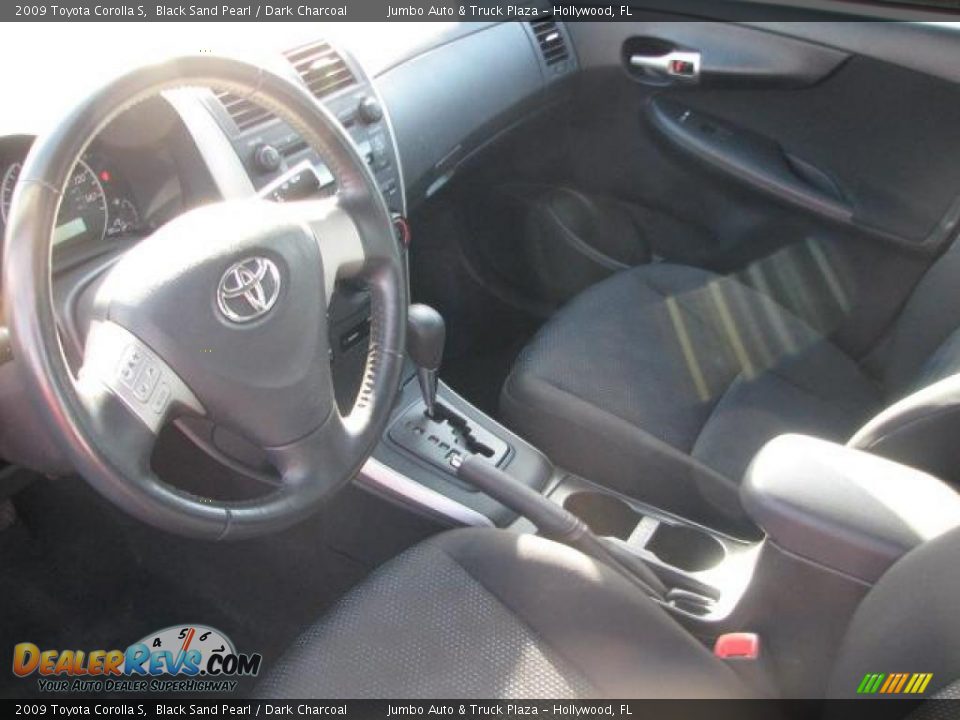 2009 Toyota Corolla S Black Sand Pearl / Dark Charcoal Photo #19