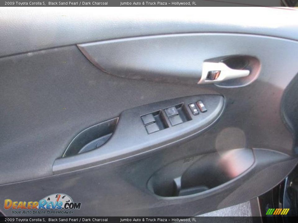 2009 Toyota Corolla S Black Sand Pearl / Dark Charcoal Photo #20