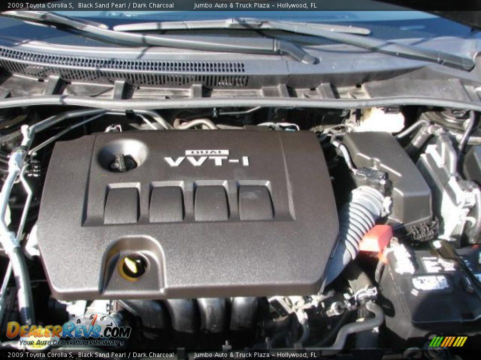 2009 Toyota Corolla S Black Sand Pearl / Dark Charcoal Photo #22