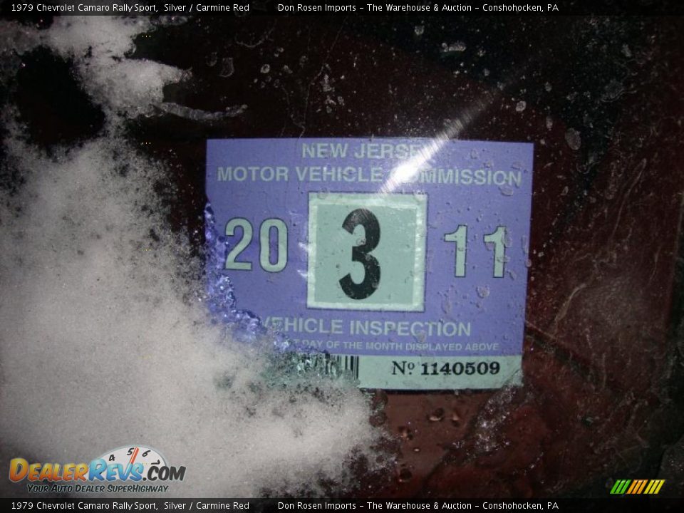 1979 Chevrolet Camaro Rally Sport Silver / Carmine Red Photo #26