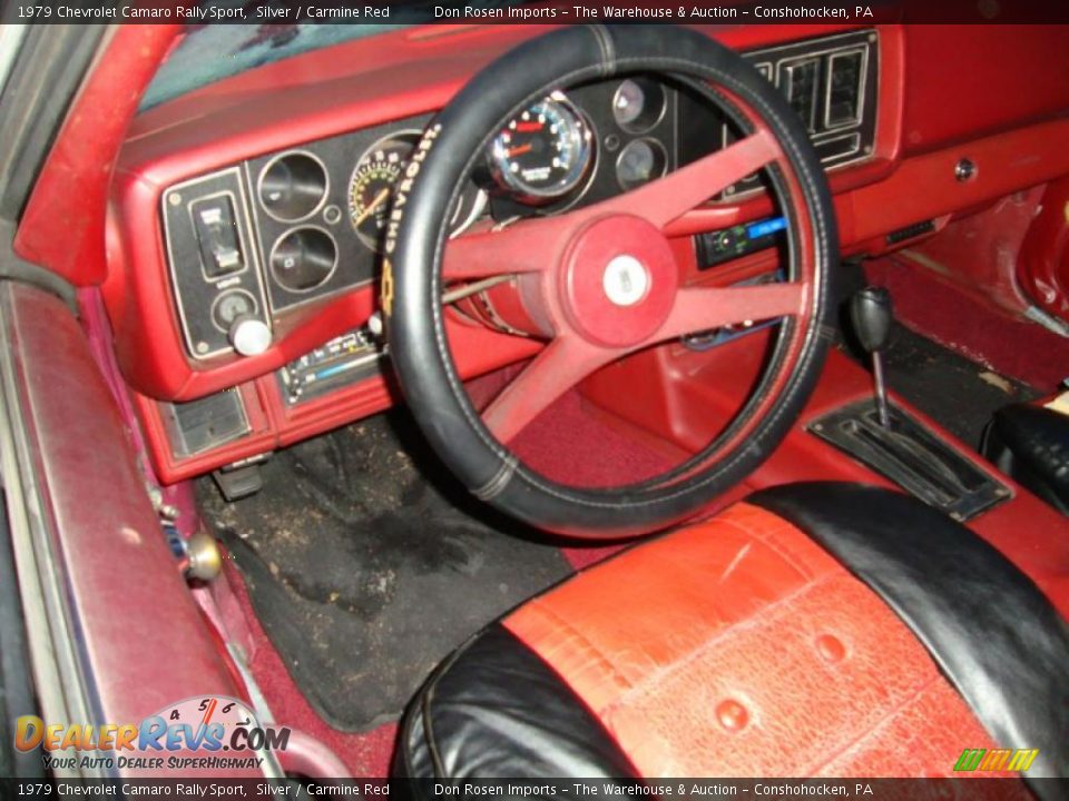 1979 Chevrolet Camaro Rally Sport Silver / Carmine Red Photo #28