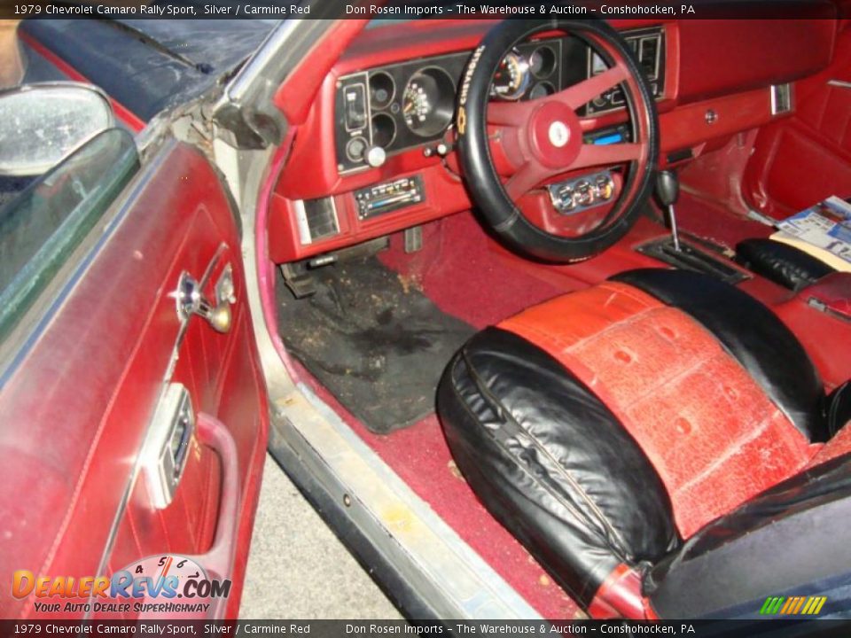 1979 Chevrolet Camaro Rally Sport Silver / Carmine Red Photo #29