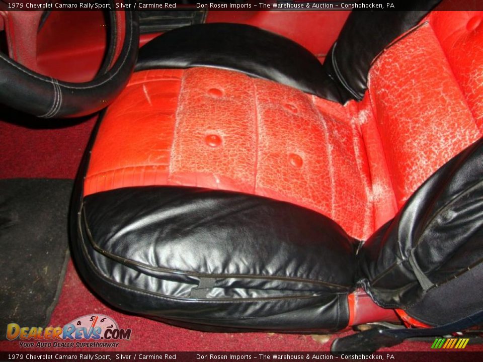 1979 Chevrolet Camaro Rally Sport Silver / Carmine Red Photo #32