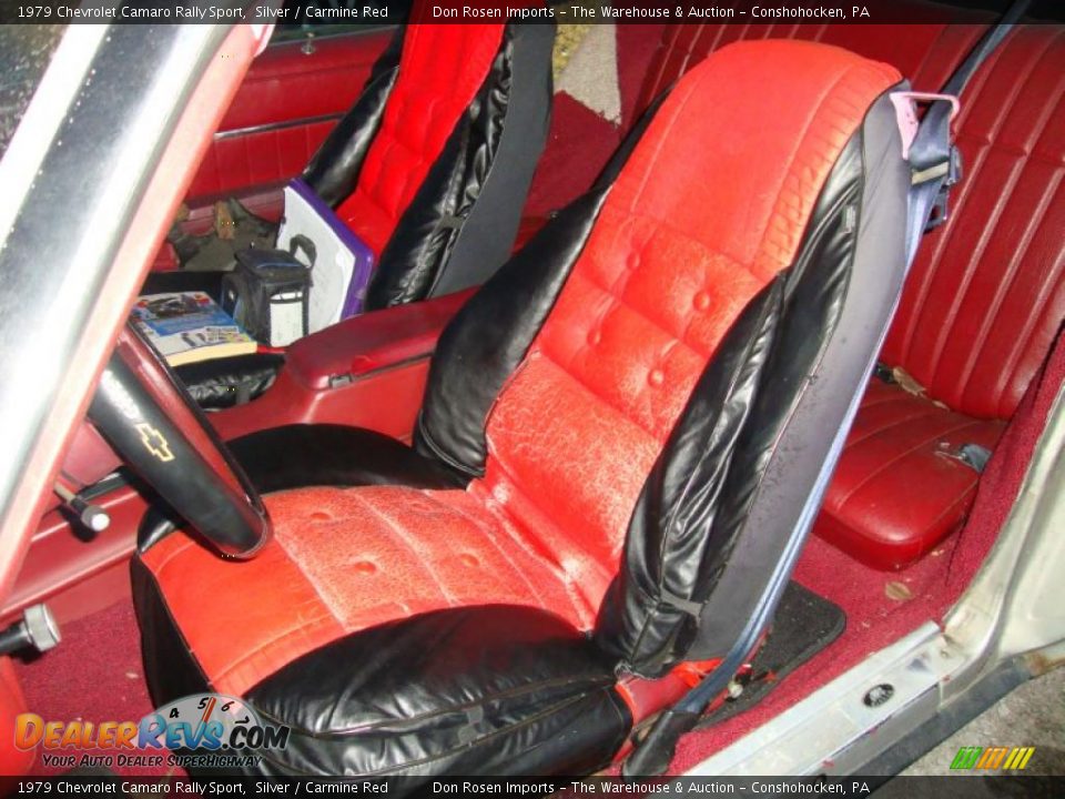 1979 Chevrolet Camaro Rally Sport Silver / Carmine Red Photo #33
