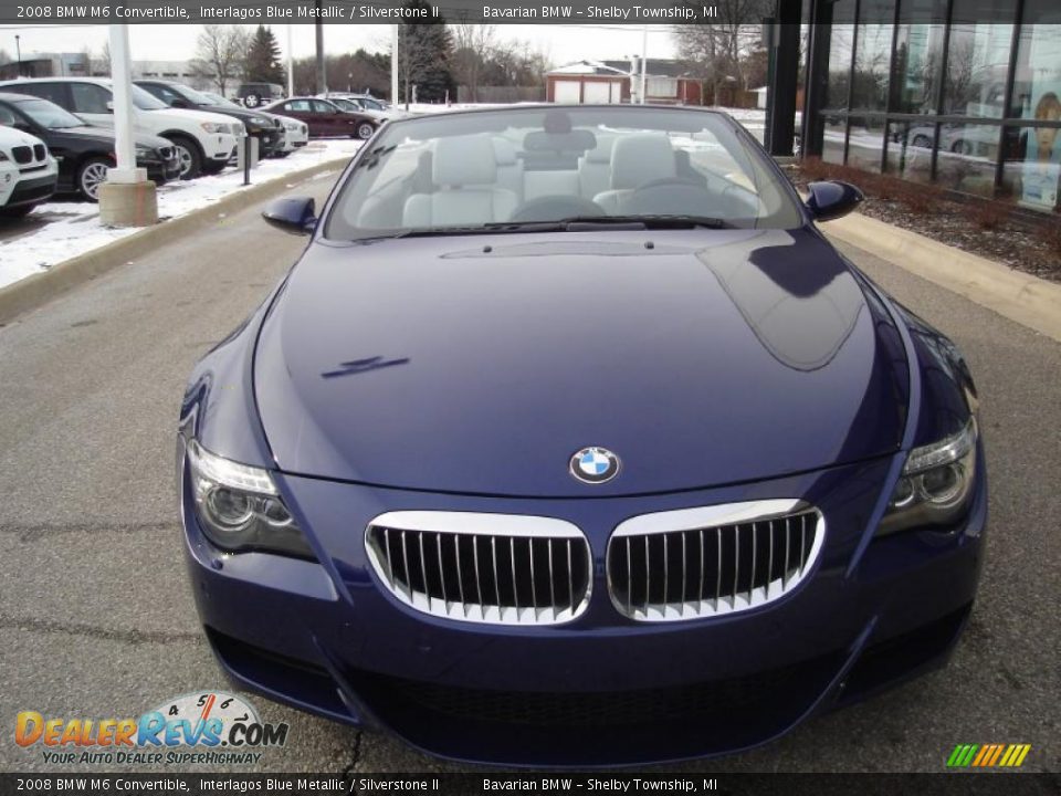 2008 BMW M6 Convertible Interlagos Blue Metallic / Silverstone II Photo #10