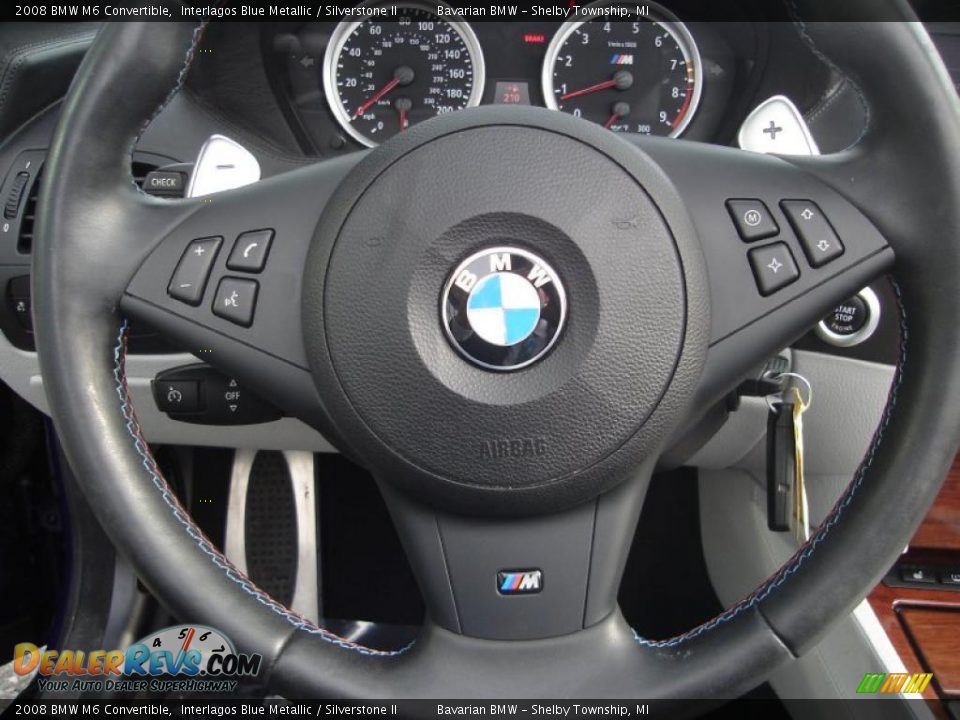 2008 BMW M6 Convertible Steering Wheel Photo #20