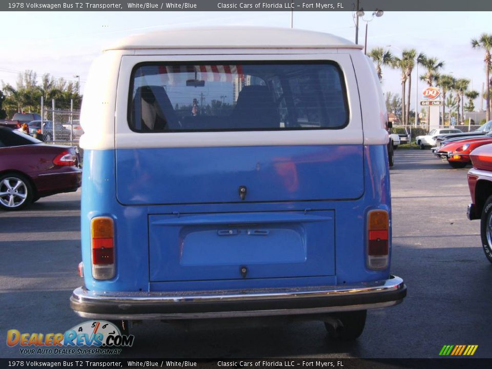 1978 Volkswagen Bus T2 Transporter White/Blue / White/Blue Photo #5