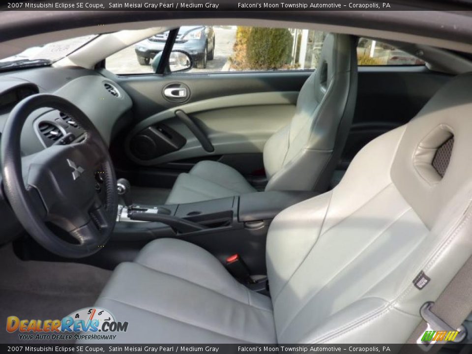 Medium Gray Interior - 2007 Mitsubishi Eclipse SE Coupe Photo #8