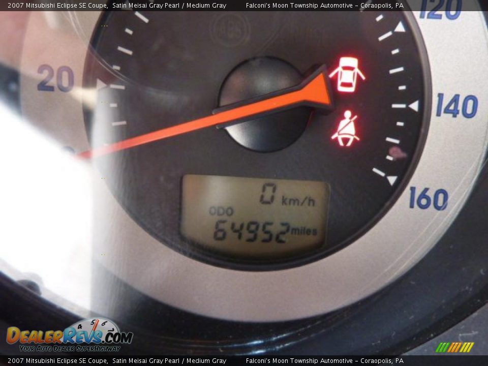 2007 Mitsubishi Eclipse SE Coupe Satin Meisai Gray Pearl / Medium Gray Photo #15