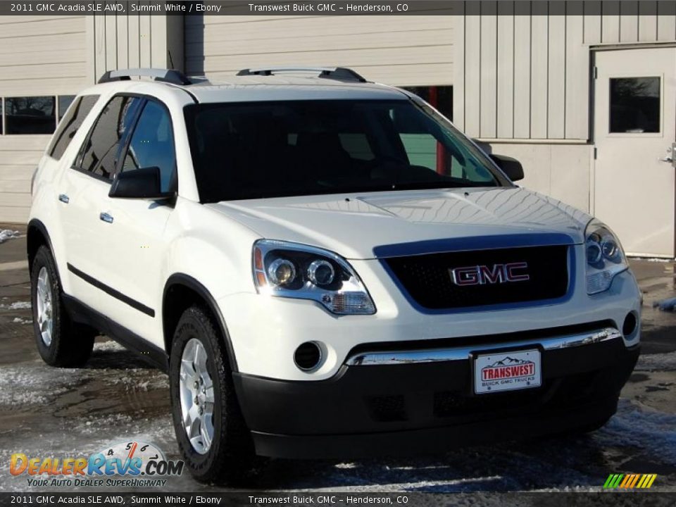 Front 3/4 View of 2011 GMC Acadia SLE AWD Photo #1