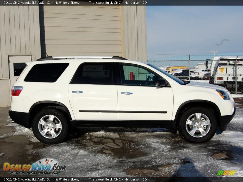 Summit White 2011 GMC Acadia SLE AWD Photo #2