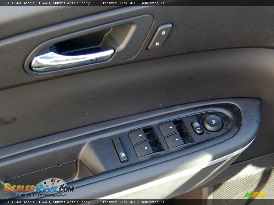 2011 GMC Acadia SLE AWD Summit White / Ebony Photo #10