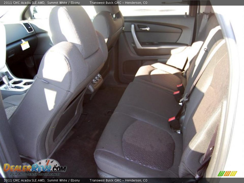 2011 GMC Acadia SLE AWD Summit White / Ebony Photo #16