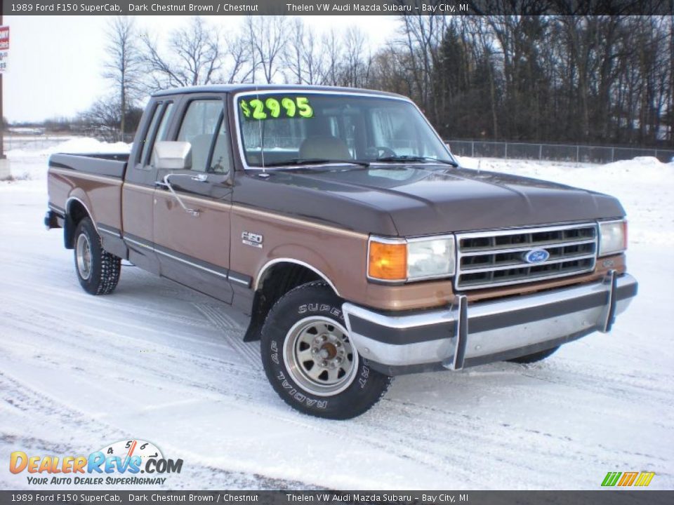 Front 3/4 View of 1989 Ford F150 SuperCab Photo #3