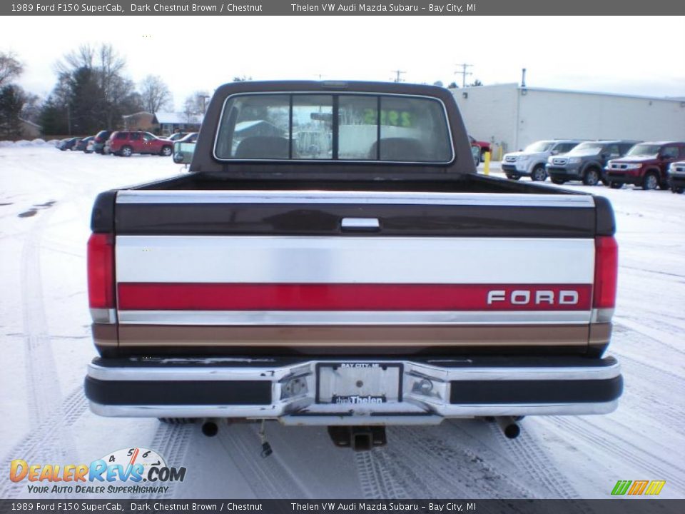 1989 Ford F150 SuperCab Dark Chestnut Brown / Chestnut Photo #5