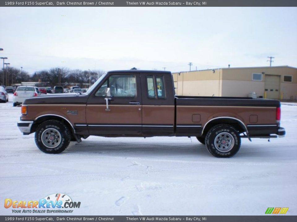 Dark Chestnut Brown 1989 Ford F150 SuperCab Photo #8