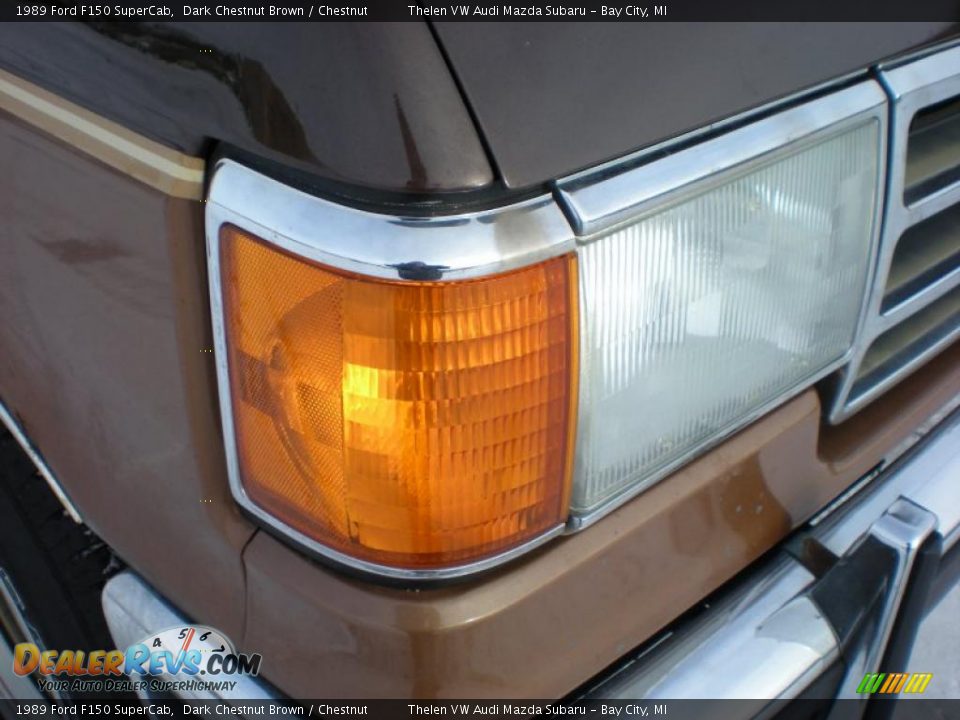 1989 Ford F150 SuperCab Dark Chestnut Brown / Chestnut Photo #9