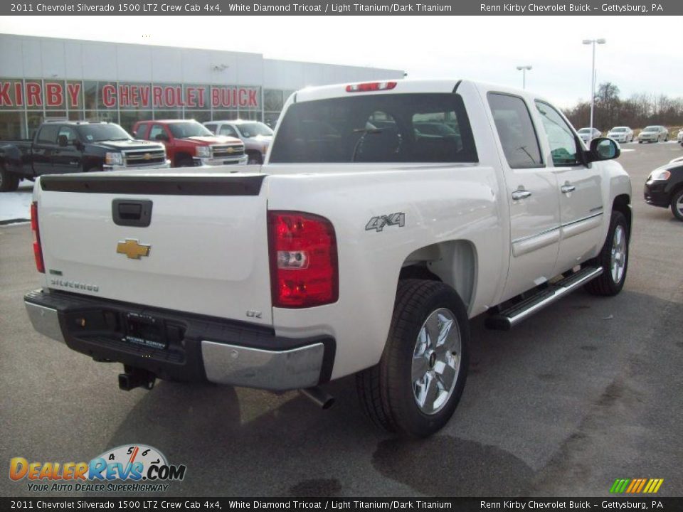 White Diamond Tricoat 2011 Chevrolet Silverado 1500 LTZ Crew Cab 4x4 Photo #12