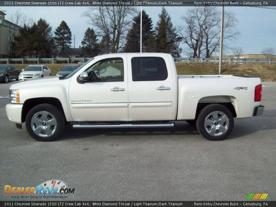 White Diamond Tricoat 2011 Chevrolet Silverado 1500 LTZ Crew Cab 4x4 Photo #13