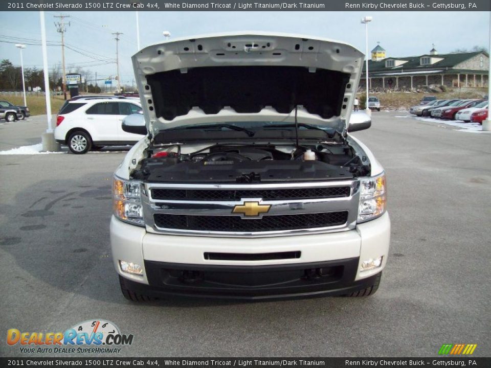 2011 Chevrolet Silverado 1500 LTZ Crew Cab 4x4 White Diamond Tricoat / Light Titanium/Dark Titanium Photo #20