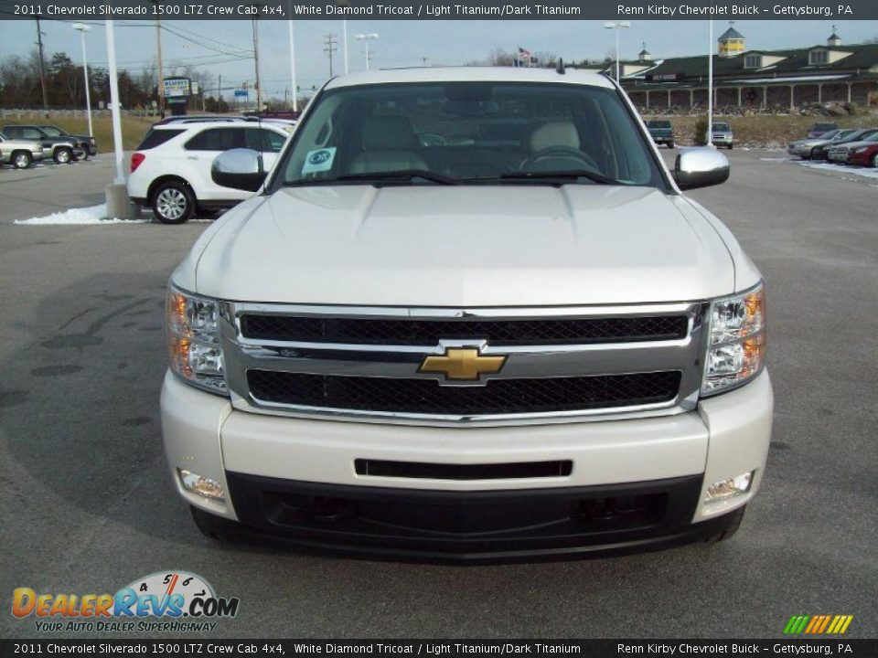 2011 Chevrolet Silverado 1500 LTZ Crew Cab 4x4 White Diamond Tricoat / Light Titanium/Dark Titanium Photo #21