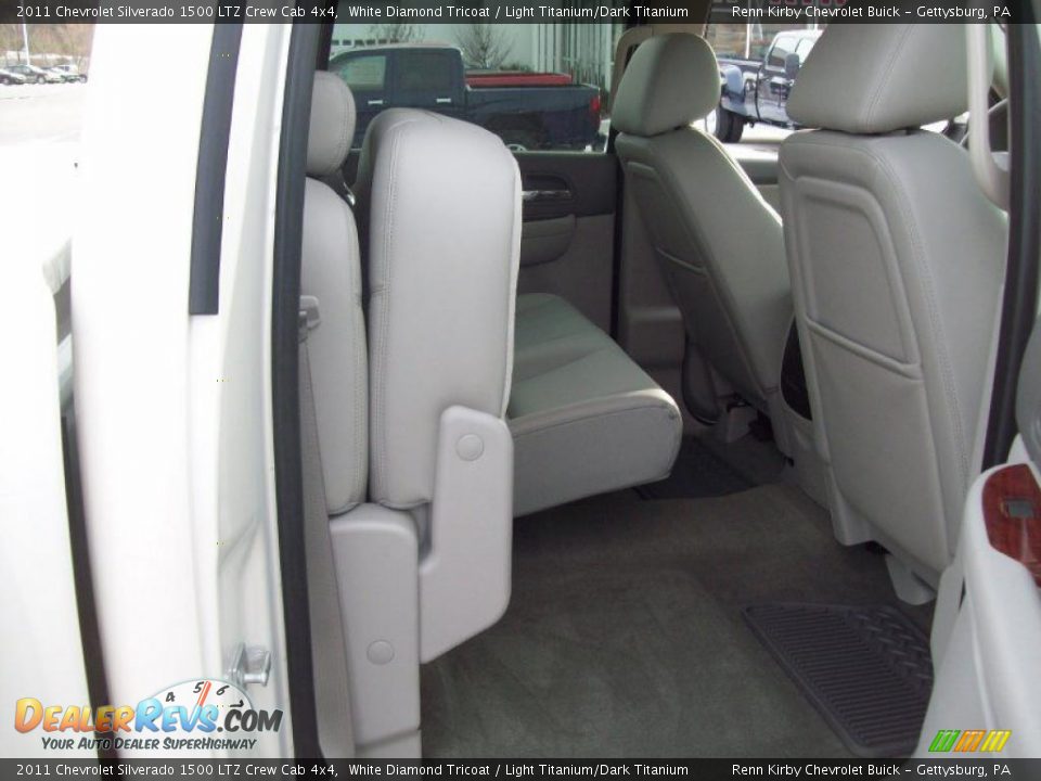 2011 Chevrolet Silverado 1500 LTZ Crew Cab 4x4 White Diamond Tricoat / Light Titanium/Dark Titanium Photo #29