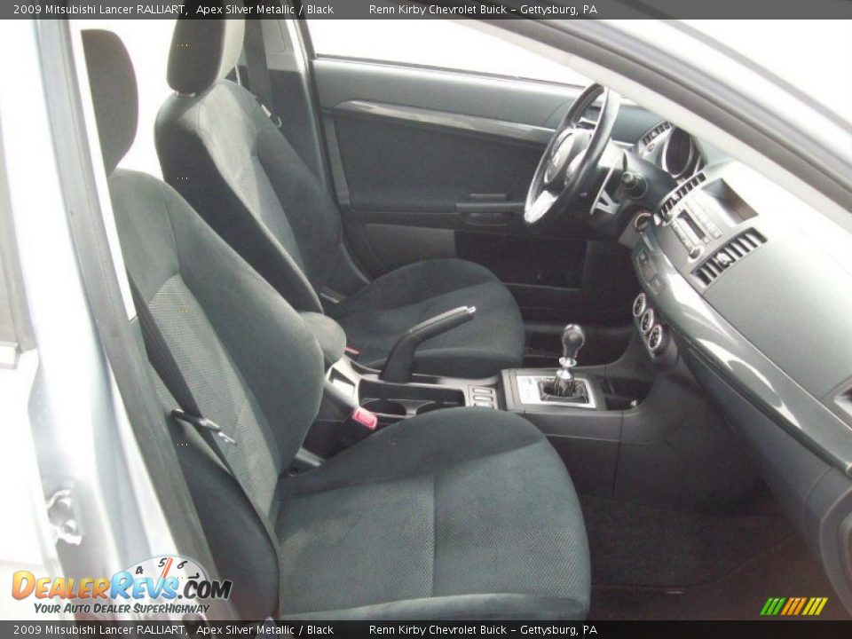 2009 Mitsubishi Lancer RALLIART Apex Silver Metallic / Black Photo #5