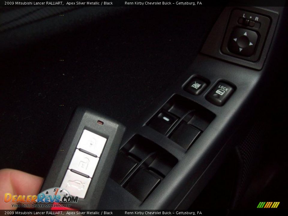 2009 Mitsubishi Lancer RALLIART Apex Silver Metallic / Black Photo #6