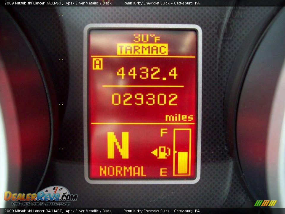 2009 Mitsubishi Lancer RALLIART Apex Silver Metallic / Black Photo #7