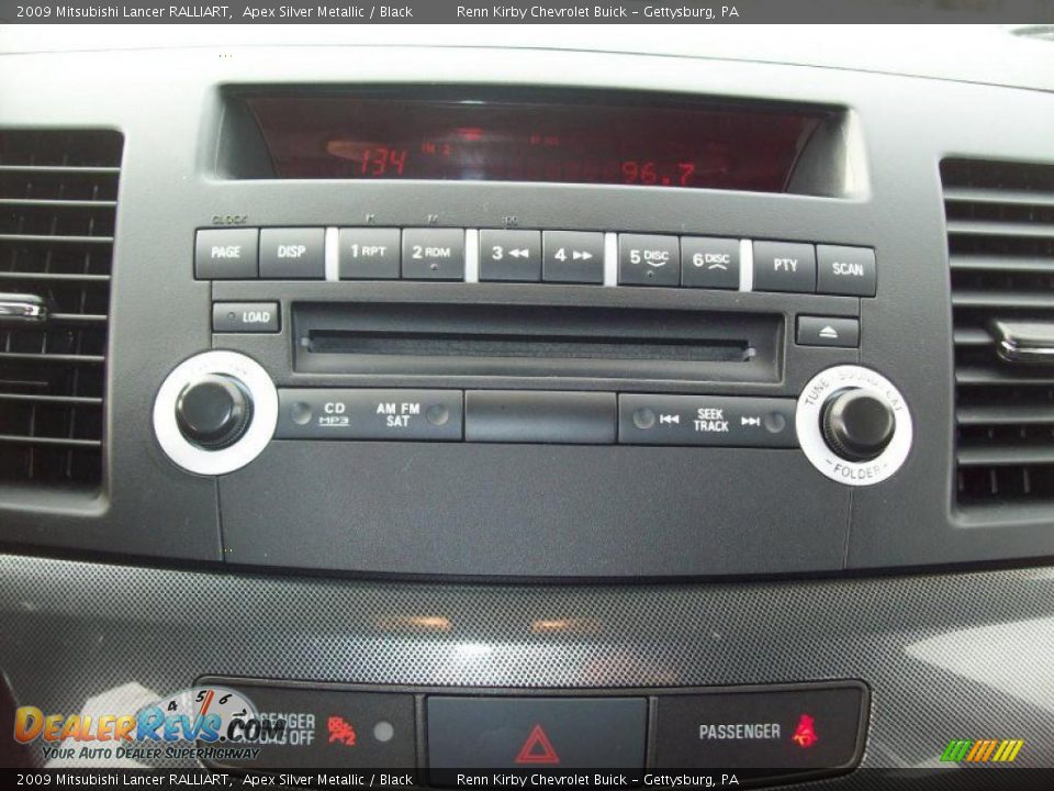 2009 Mitsubishi Lancer RALLIART Apex Silver Metallic / Black Photo #8