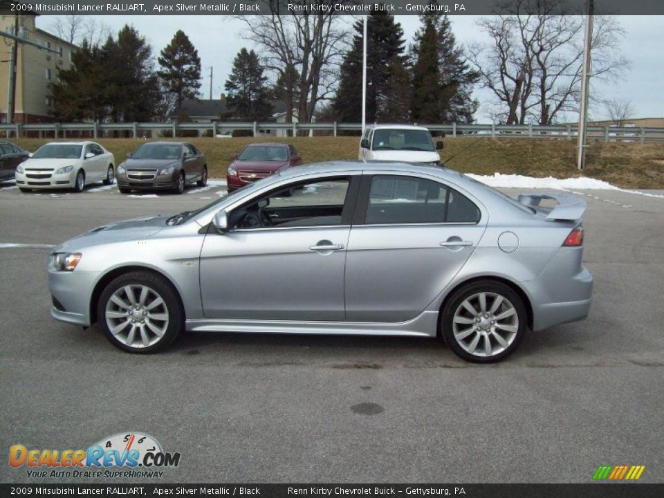 Apex Silver Metallic 2009 Mitsubishi Lancer RALLIART Photo #13