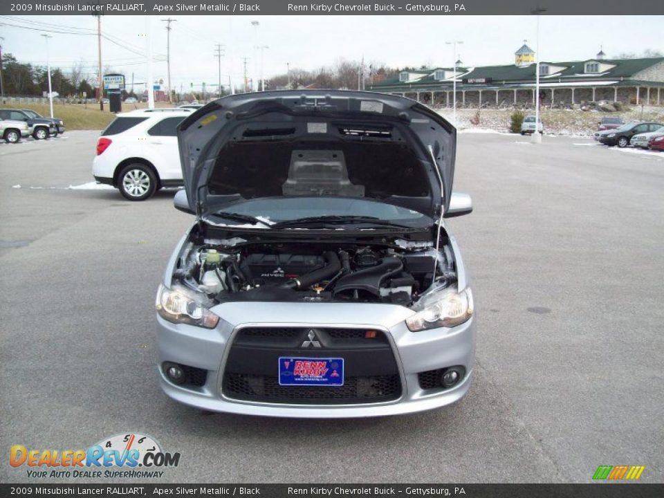 2009 Mitsubishi Lancer RALLIART Apex Silver Metallic / Black Photo #17