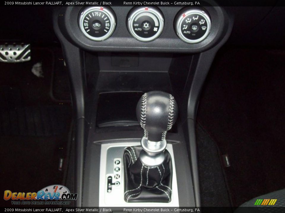 2009 Mitsubishi Lancer RALLIART Apex Silver Metallic / Black Photo #22