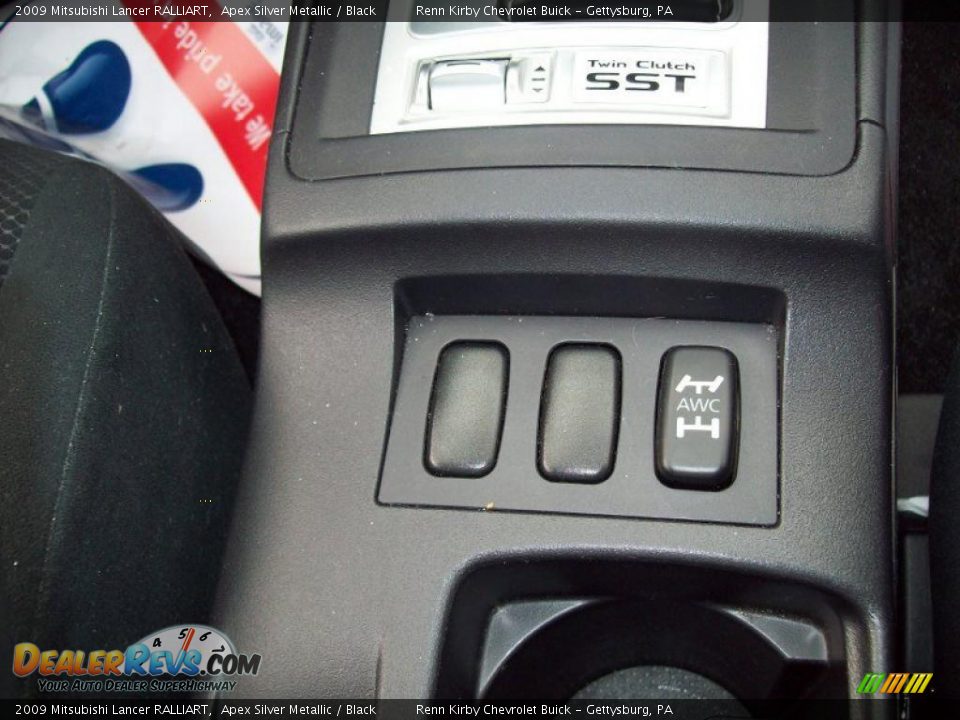 2009 Mitsubishi Lancer RALLIART Apex Silver Metallic / Black Photo #24