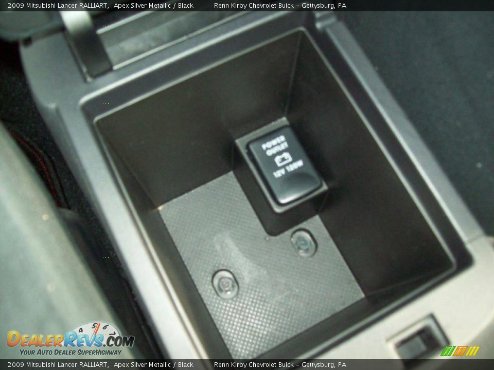 2009 Mitsubishi Lancer RALLIART Apex Silver Metallic / Black Photo #25