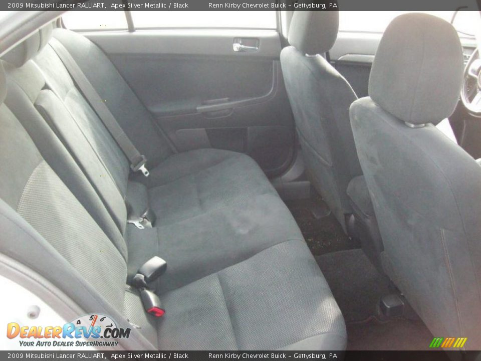 2009 Mitsubishi Lancer RALLIART Apex Silver Metallic / Black Photo #26