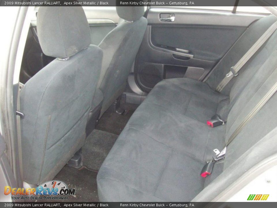 2009 Mitsubishi Lancer RALLIART Apex Silver Metallic / Black Photo #27