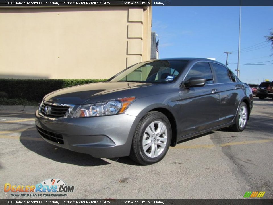 2010 Honda Accord LX-P Sedan Polished Metal Metallic / Gray Photo #3