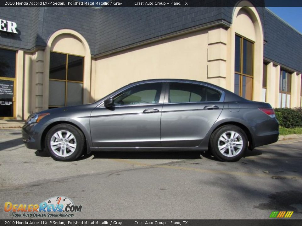 2010 Honda Accord LX-P Sedan Polished Metal Metallic / Gray Photo #4
