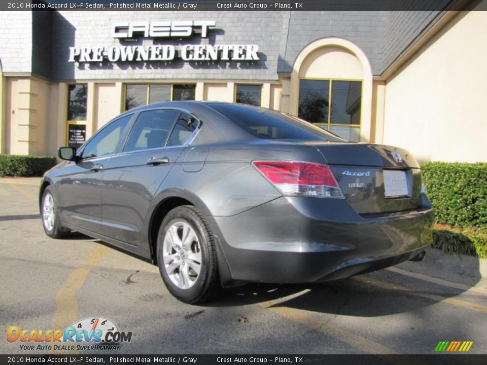 2010 Honda Accord LX-P Sedan Polished Metal Metallic / Gray Photo #5