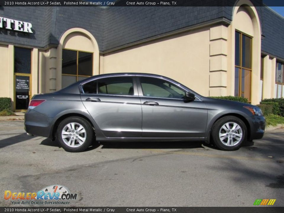 2010 Honda Accord LX-P Sedan Polished Metal Metallic / Gray Photo #7