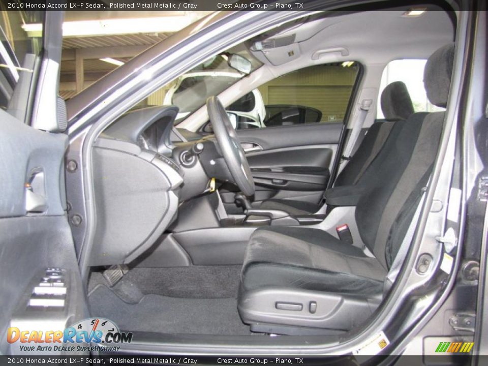 2010 Honda Accord LX-P Sedan Polished Metal Metallic / Gray Photo #8