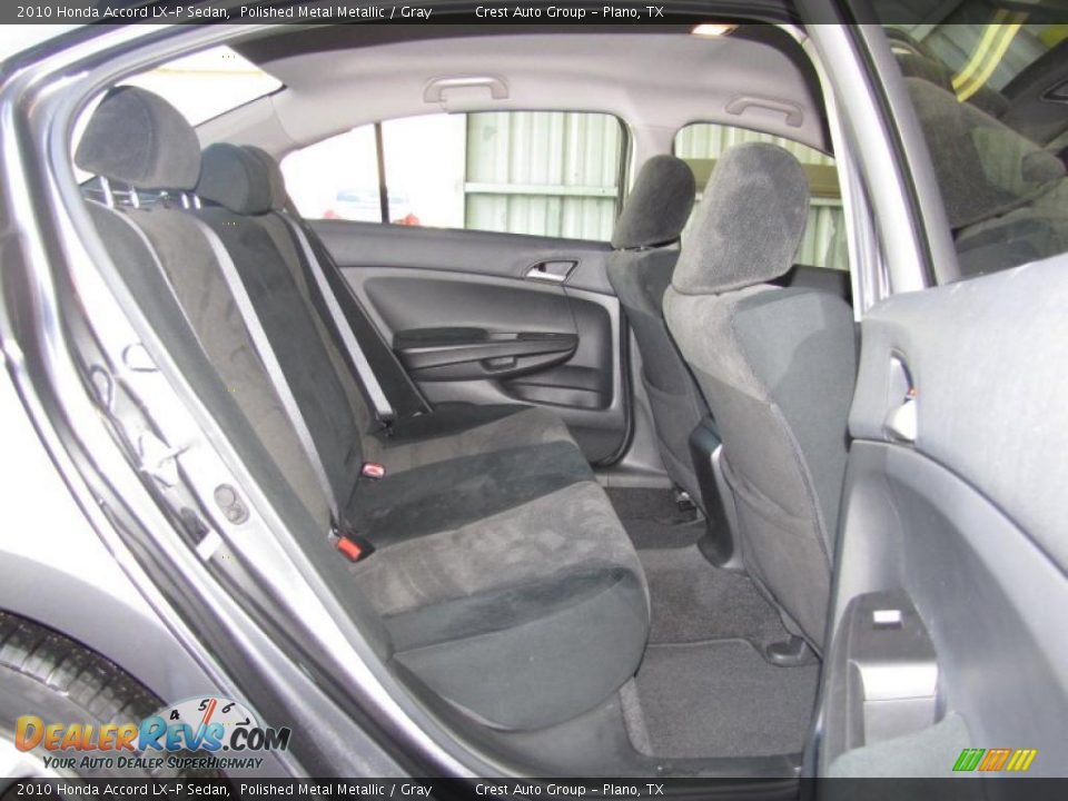 2010 Honda Accord LX-P Sedan Polished Metal Metallic / Gray Photo #10