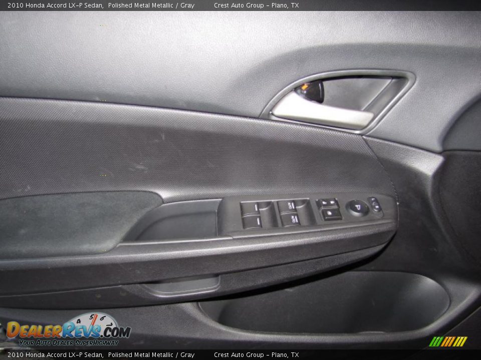 2010 Honda Accord LX-P Sedan Polished Metal Metallic / Gray Photo #12