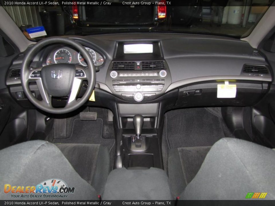 2010 Honda Accord LX-P Sedan Polished Metal Metallic / Gray Photo #13