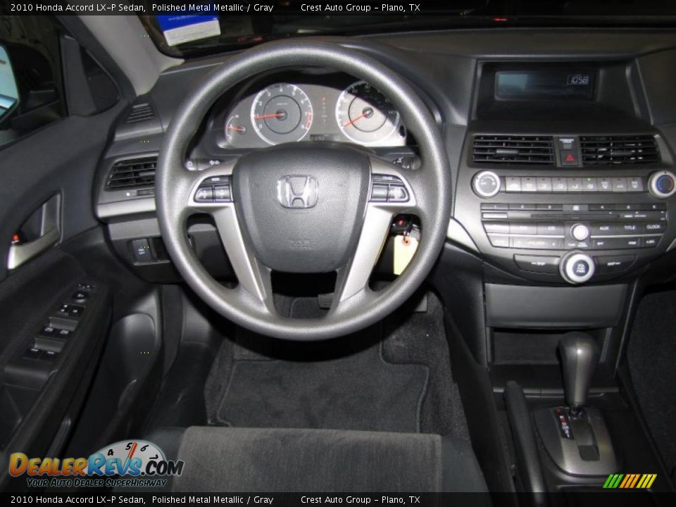 2010 Honda Accord LX-P Sedan Polished Metal Metallic / Gray Photo #14