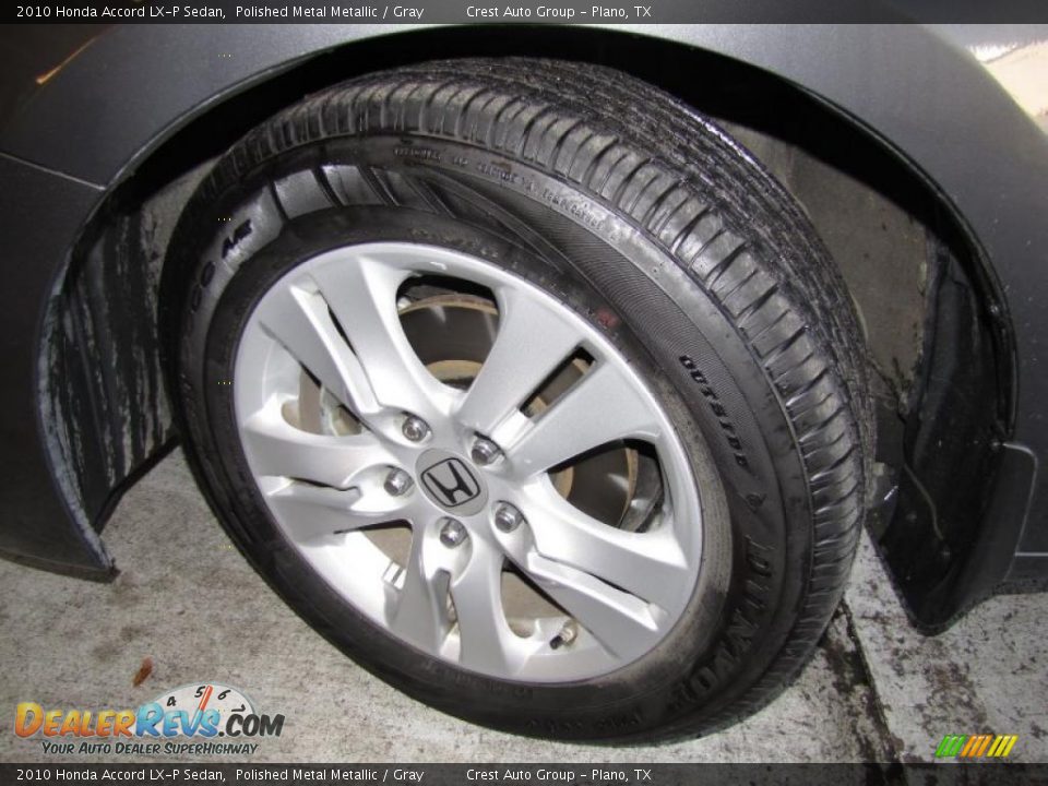 2010 Honda Accord LX-P Sedan Polished Metal Metallic / Gray Photo #18