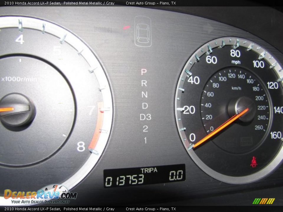2010 Honda Accord LX-P Sedan Polished Metal Metallic / Gray Photo #19