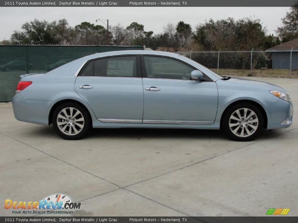 2011 Toyota Avalon Limited Zephyr Blue Metallic / Light Gray Photo #2